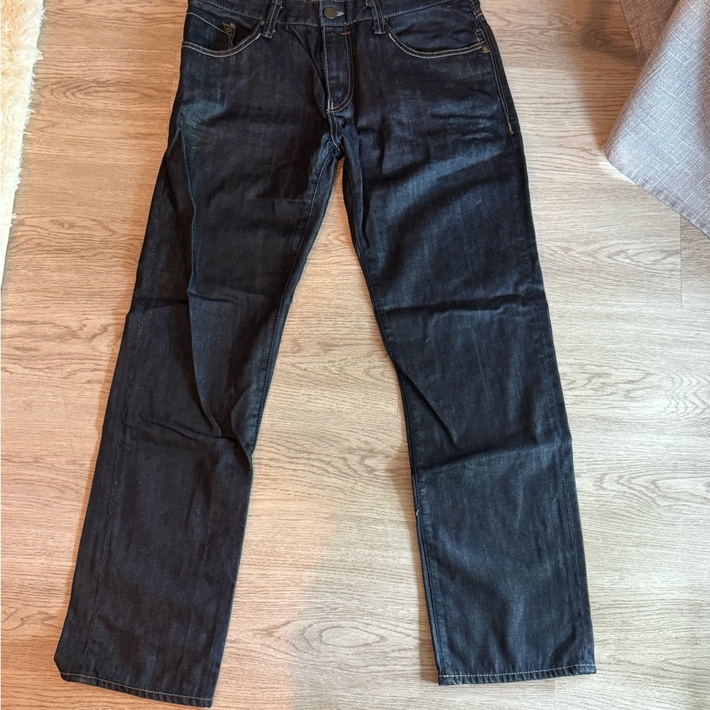 Mavi Men's Dark Denim Straight Jeans